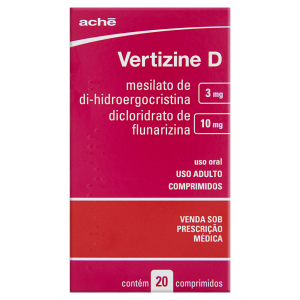 VERTIZINE D 3MG+10MG - 20CP - ACHE