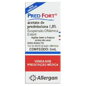 PRED FORT SUSP OFTALM - 10MG/ML FR 5ML - ALLERGAN