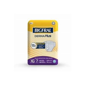 FRALDA BIGFRAL DERMA PLUS XG 7UN - BIGFRAL
