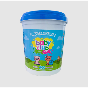 LENCO UMEDECIDO BABY CLUB 400 UNIDADES AZUL