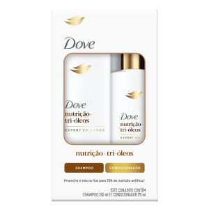 KIT DOVE SH350+CO175ML NUTRICAO+ TRI-OLEOS - UNILEVER