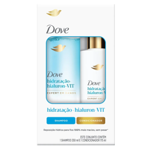 KIT DOVE SH350+CO175ML HIDRATACAO+HIALURON VIT - UNILEVER