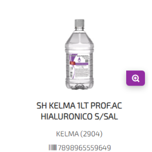 SHAMP KELMA AC HIALURONICO SEM SAL 1LT - KELMA