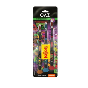 ESCOVA DENTAL OAZ TAR NINJA L3P2 - EUROFARMA