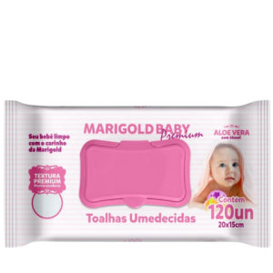 TOALHA UMED PREMIUM ALOE VERA ROSA 120UN - MARIGOLD