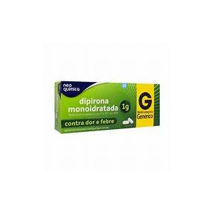 DIPIRONA MONOIDRATADA 1G 20CP - NEO QUIMICA
