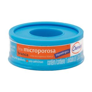 FITA MICROPOROSA HIPOALERG BRANCA PELE SENSIV - 1,2CMX10M 1UN - CREMER