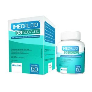 IMECÁLCIO D3 500MG+400UI 60CP - NUTIVIT