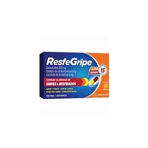 RESFEGRIPE 400MG+4MG+4MG - 20CP - MULTILAB
