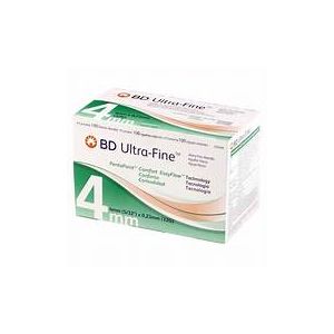 AGULHA P/CANETA BD ULTRA FINE 4MM 100UN - BD