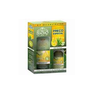 KIT SHAMPOO 415ML + COND 200ML RECONSTRUÇAO TOTAL - TIO NACHO
