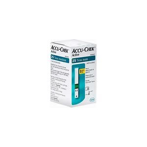 TIRA REAGENTE MEDICAO GLICOSE ACCU-CHEK ACTIVE 25UN - ROCHE