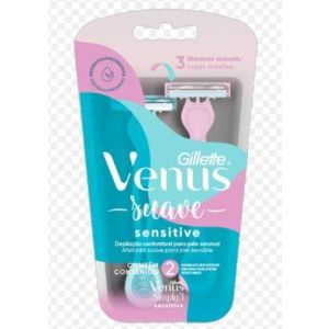 APARELHO DE DEPILAÇAO VENUS SIMPLY SENSITIVE COM 2 UNIDADES
