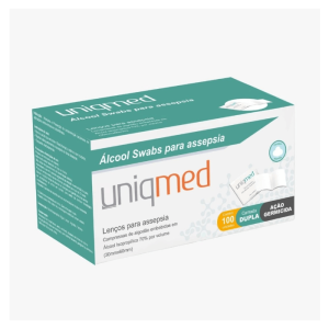 ALCOOL 70 SWAB ANTISSEP - 100UN - UNIQMED