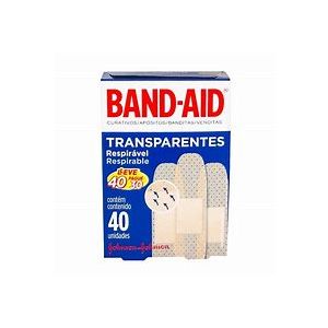 CURAT BAND-AID TRANSP - 40UN - JOHNSONS