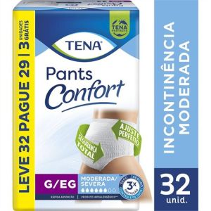 ROUPA INTIMA TENA PANTS CONFORT G/EG 32UN - TENA