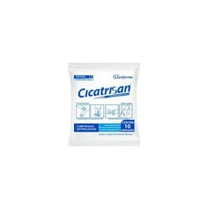 COMPRESSA GAZE ESTERIL CICATRISAN 7,5X7,5CM - PCT 10UN - SANFARMA