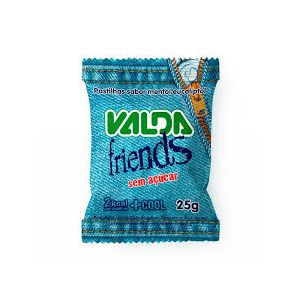 PASTILHAS VALDA FRIENDS SABOR MENTOL EUCALIP 25G - VALDA