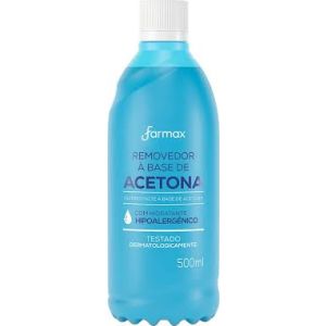 ACETONA REMOVEDOR DE ESMALTE 500ML - FARMAX