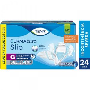 FRALDA GERIAT TENA DERMACARE SLIP G L24 P22 24UN - TENA
