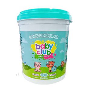LENCO UMEDECIDO BABY CLUB 400UNID VERDE - BABY CLUB