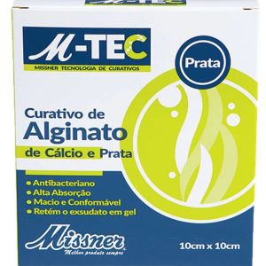 CURATIVO ALGINATO DE CALCIO E PRATA 10CM X 10CM - MISSNER