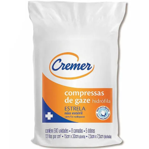 COMPRESSA GAZE 9F - 500UN - CREMER
