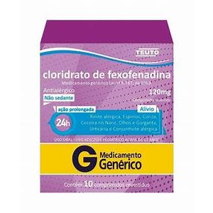 FEXOFENADINA 120MG 10CP - TEUTO