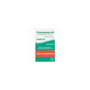 CHORIOMON-M 5000UI INJ IM/SC - 1AMP 1ML - UCB